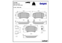 Brake Pad Set, disc brake LP2188 Delphi