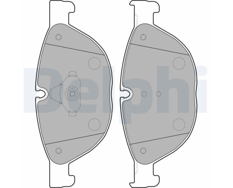 Brake Pad Set, disc brake LP2189 Delphi