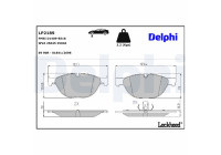 Brake Pad Set, disc brake LP2189 Delphi