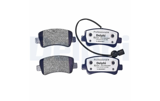 Brake pad set, disc brake LP2191LC Delphi, Image 3