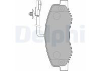 Brake Pad Set, disc brake LP2192 Delphi