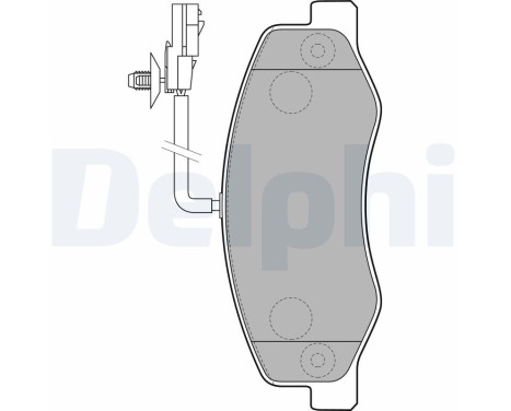 Brake Pad Set, disc brake LP2192 Delphi