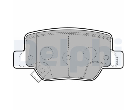 Brake Pad Set, disc brake LP2193 Delphi