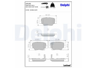 Brake Pad Set, disc brake LP2193 Delphi