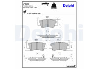 Brake Pad Set, disc brake LP2195 Delphi