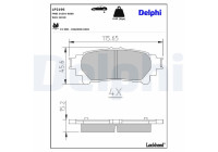 Brake Pad Set, disc brake LP2196 Delphi