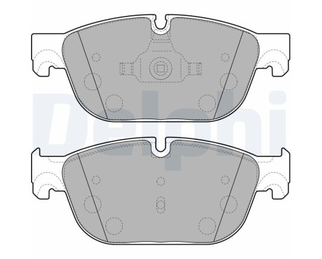 Brake Pad Set, disc brake LP2198 Delphi