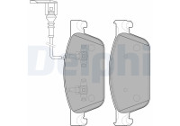 Brake Pad Set, disc brake LP2199 Delphi