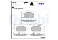 Brake Pad Set, disc brake LP2199 Delphi