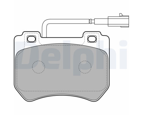 Brake Pad Set, disc brake LP2200 Delphi