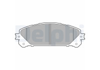 Brake Pad Set, disc brake LP2201 Delphi