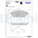 Brake Pad Set, disc brake LP2201 Delphi