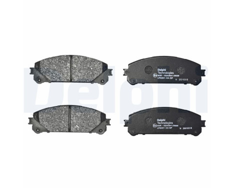 Brake Pad Set, disc brake LP2201 Delphi, Image 3