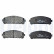 Brake Pad Set, disc brake LP2201 Delphi, Thumbnail 3