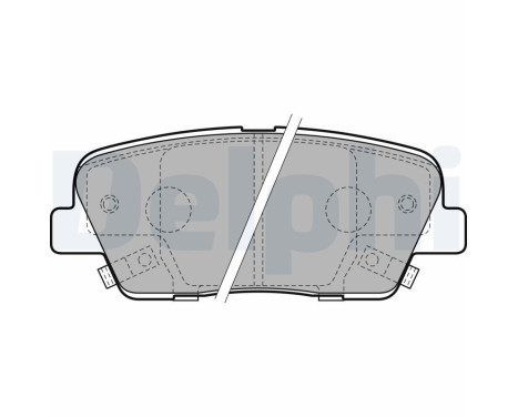 Brake Pad Set, disc brake LP2202 Delphi