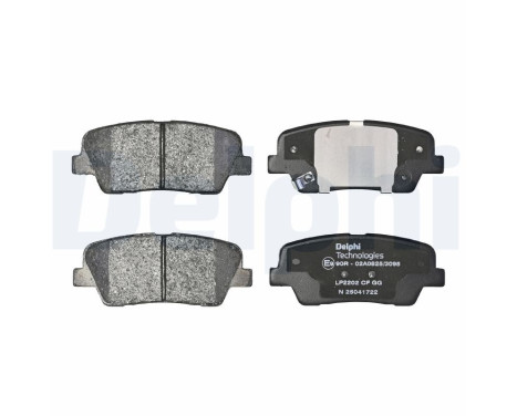 Brake Pad Set, disc brake LP2202 Delphi, Image 3