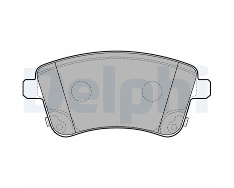 Brake Pad Set, disc brake LP2203 Delphi