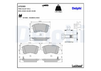 Brake Pad Set, disc brake LP2203 Delphi