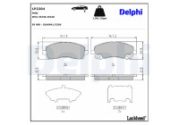 Brake Pad Set, disc brake LP2204 Delphi