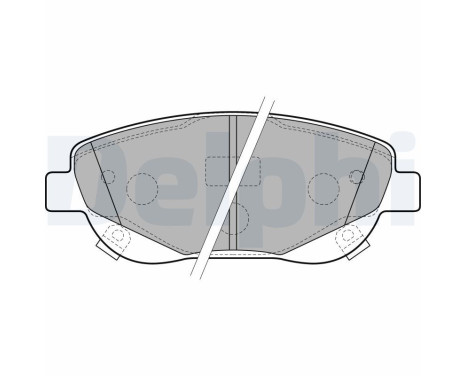 Brake Pad Set, disc brake LP2207 Delphi