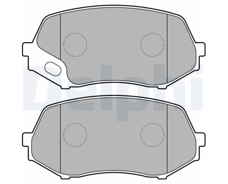 Brake Pad Set, disc brake LP2208 Delphi