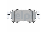 Brake pad set, disc brake LP2209 Delphi