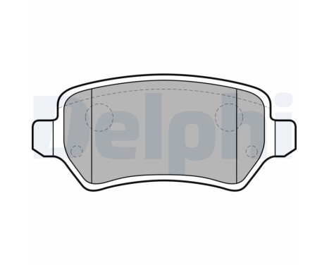 Brake pad set, disc brake LP2209 Delphi