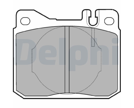 Brake pad set, disc brake LP221 Delphi