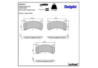 Brake Pad Set, disc brake LP2211 Delphi