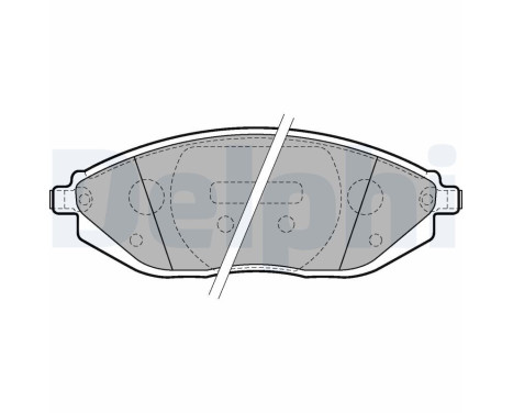 Brake Pad Set, disc brake LP2218 Delphi