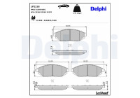 Brake Pad Set, disc brake LP2218 Delphi