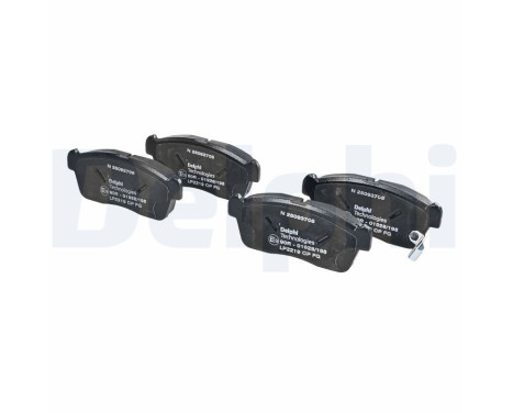 Brake pad set, disc brake LP2219 Delphi