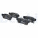 Brake pad set, disc brake LP2219 Delphi