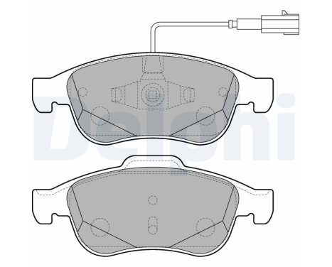 Brake Pad Set, disc brake LP2220 Delphi