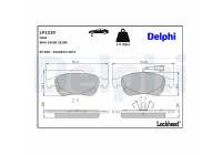 Brake Pad Set, disc brake LP2220 Delphi