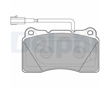 Brake Pad Set, disc brake LP2221 Delphi