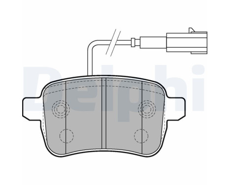 Brake Pad Set, disc brake LP2222 Delphi