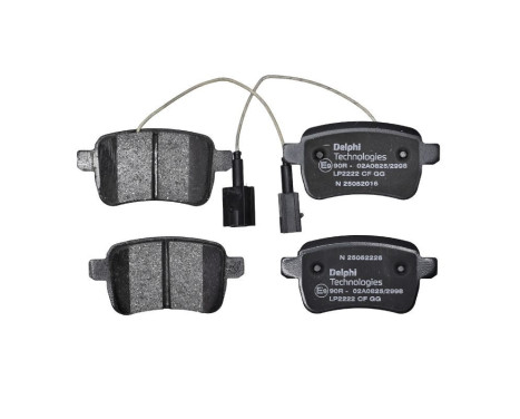 Brake Pad Set, disc brake LP2222 Delphi, Image 3