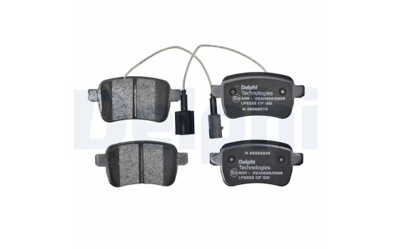 Brake Pad Set, disc brake LP2222 Delphi, Image 2