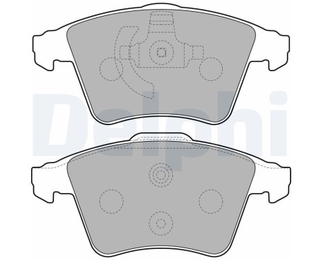 Brake Pad Set, disc brake LP2224 Delphi