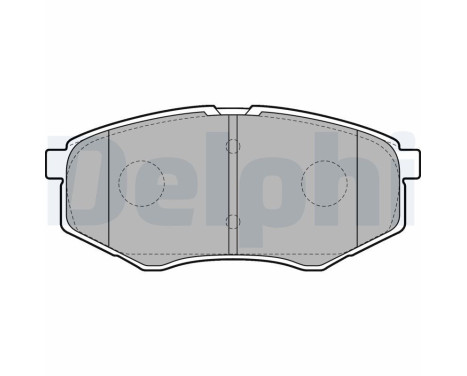 Brake Pad Set, disc brake LP2227 Delphi