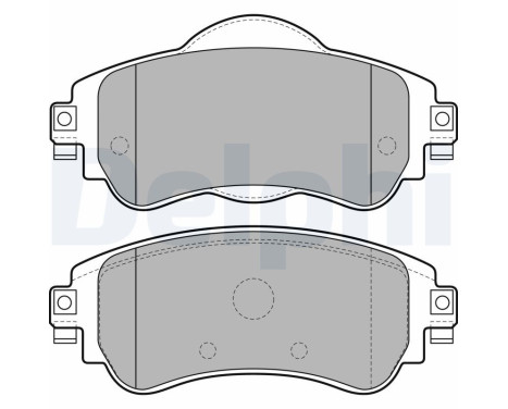 Brake Pad Set, disc brake LP2228 Delphi