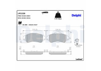 Brake Pad Set, disc brake LP2228 Delphi