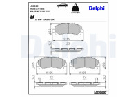 Brake Pad Set, disc brake LP2229 Delphi
