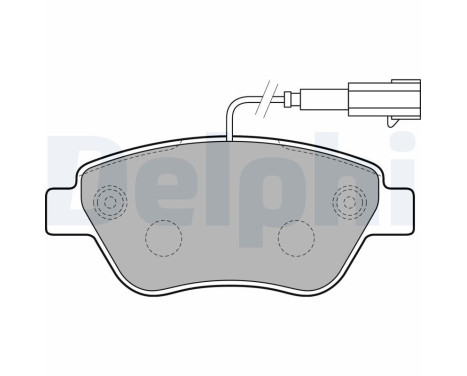 Brake Pad Set, disc brake LP2230 Delphi