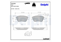 Brake Pad Set, disc brake LP2230 Delphi