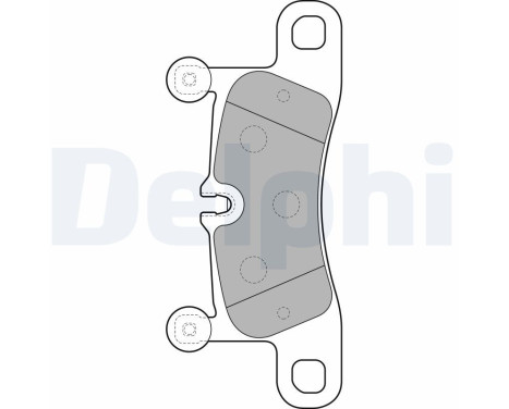 Brake Pad Set, disc brake LP2233 Delphi