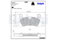 Brake Pad Set, disc brake LP2233 Delphi