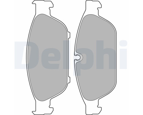 Brake Pad Set, disc brake LP2238 Delphi