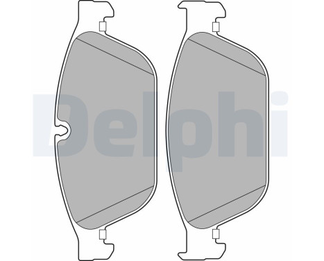 Brake Pad Set, disc brake LP2239 Delphi